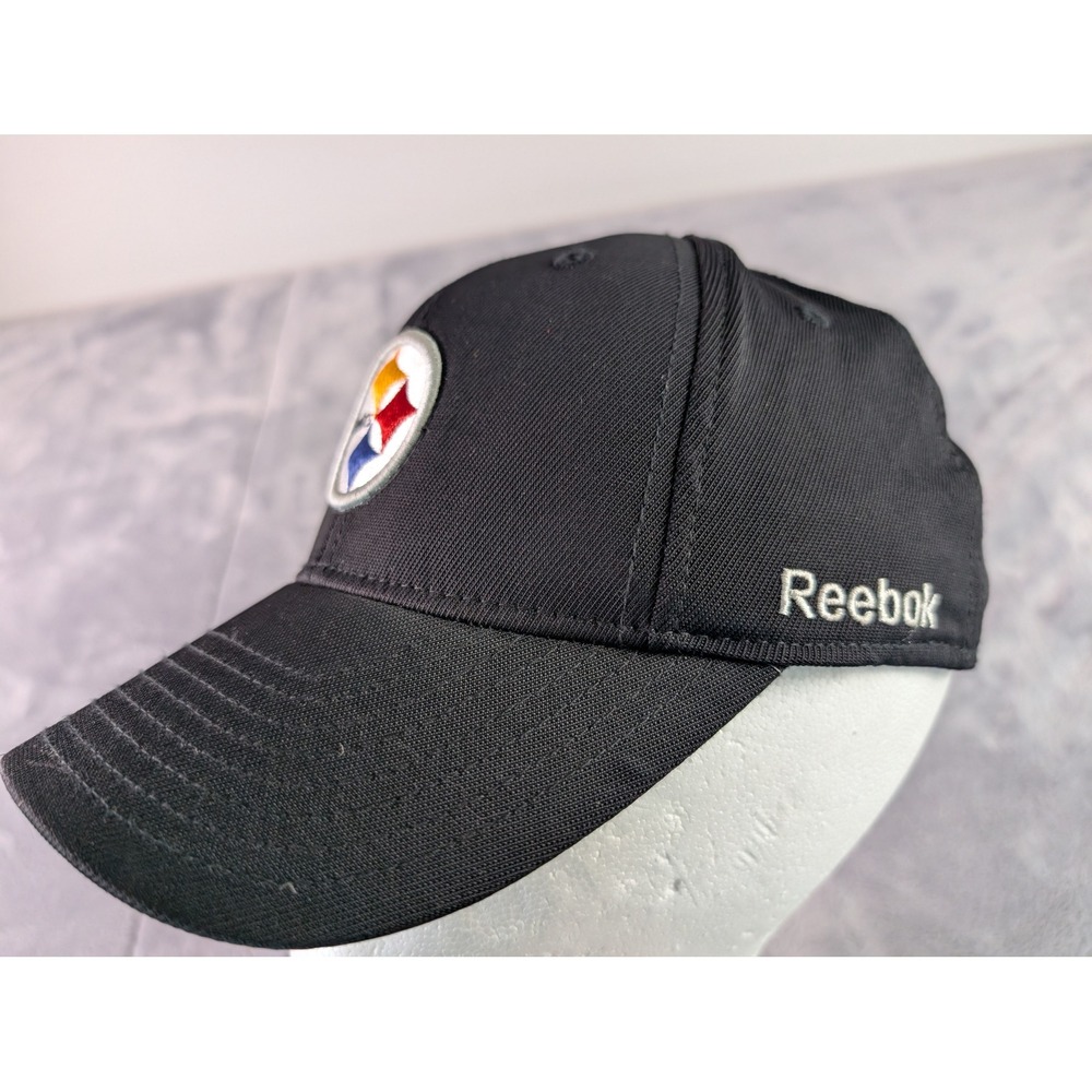 Pittsburgh Steelers Reebok NFL Equipment Onfield Fitted Hat Black Cap 0610-TS42B - Picture 2 of 7